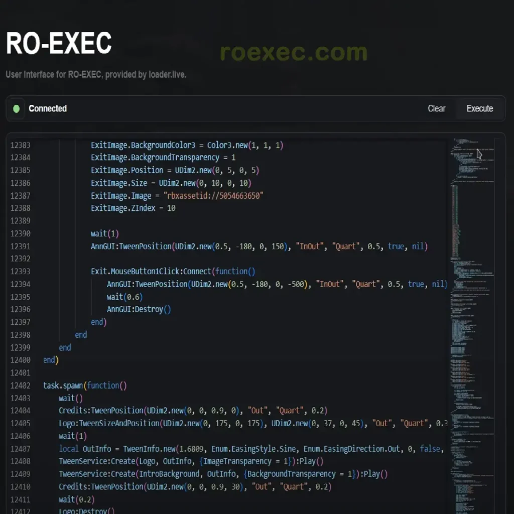 RO-EXEC screenshot bg